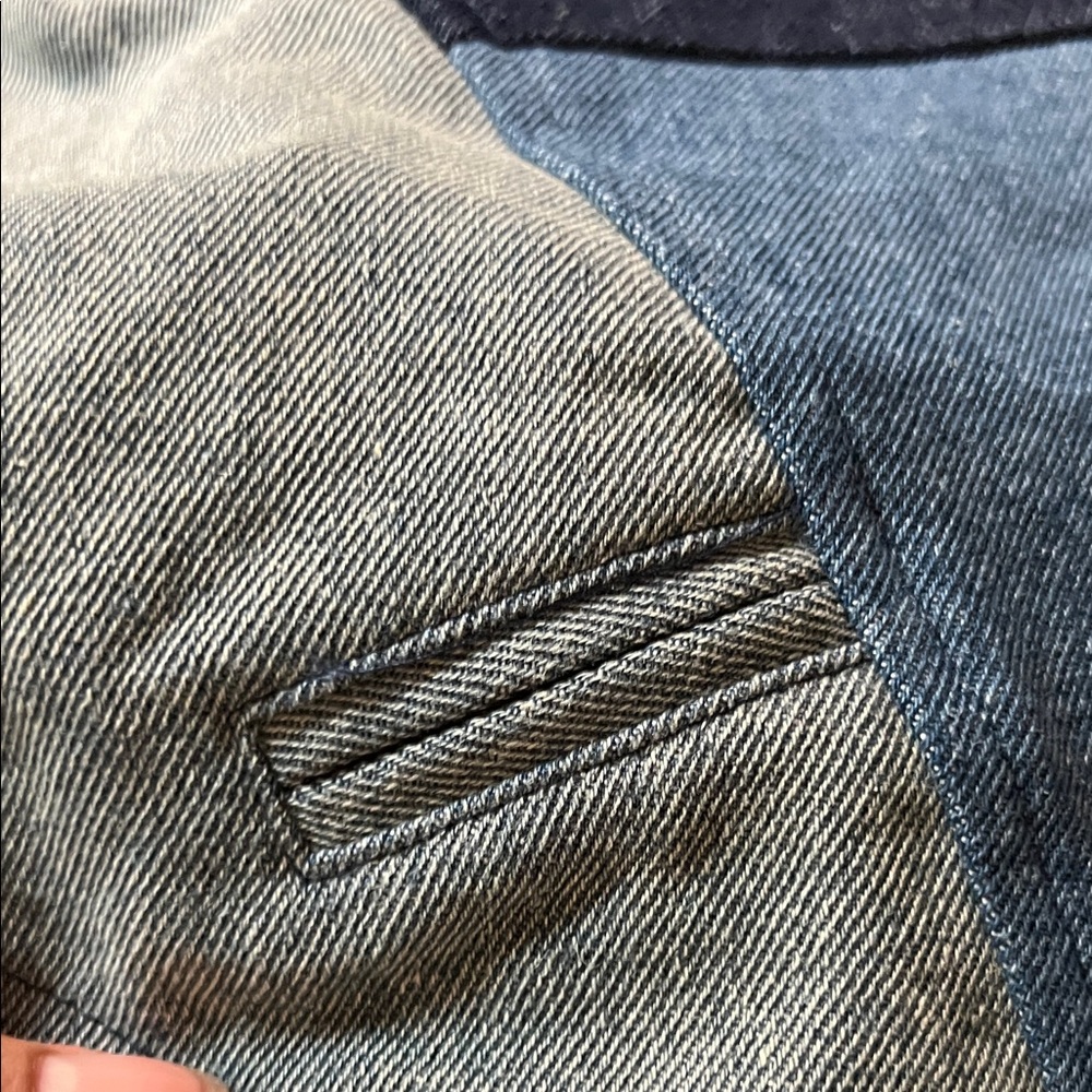 Vici Stylish Patchwork Denim Skirt Side Zip Front… - image 6